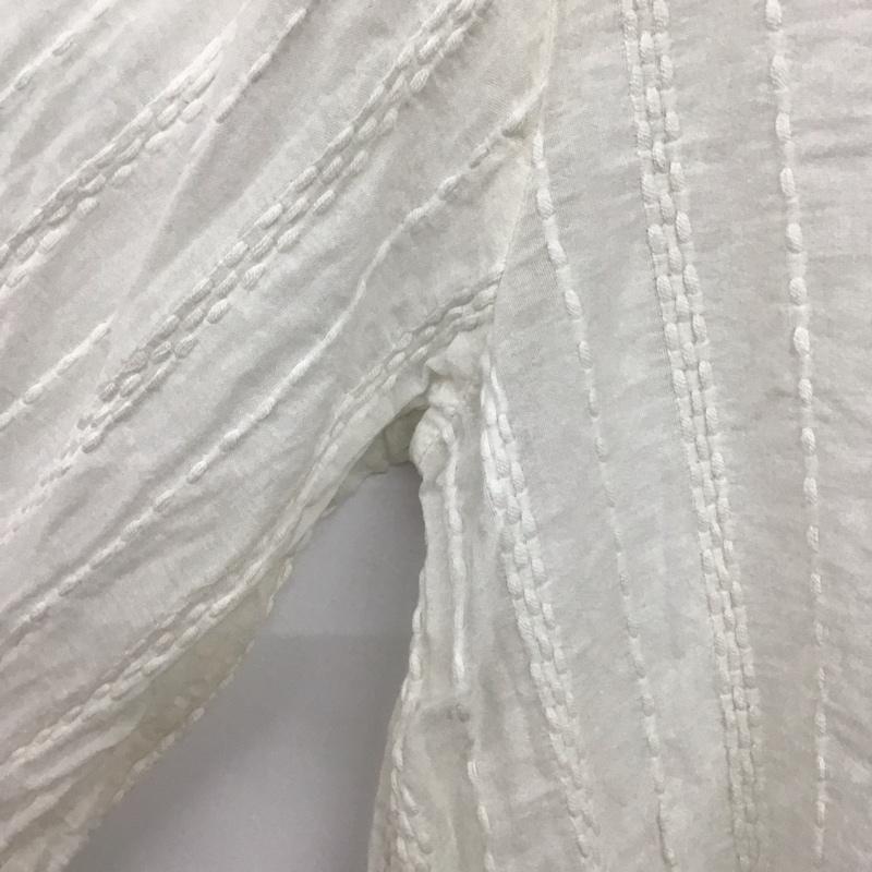 ザラ ZARA カットソー 長袖 長袖カットソー フロントボタン S  アイボリー / アイボリー / レディース USED 古着 中古 10154469