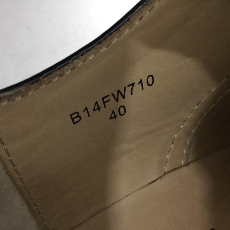 ミハラヤスヒロ MIHARAYASUHIRO カジュアルシューズ カジュアルシューズ B14FW710 ダブルソールシューズ レースアップ 40 箱有 無地 黒 / ブラック / black レディース USED 古着 中古 10154470
