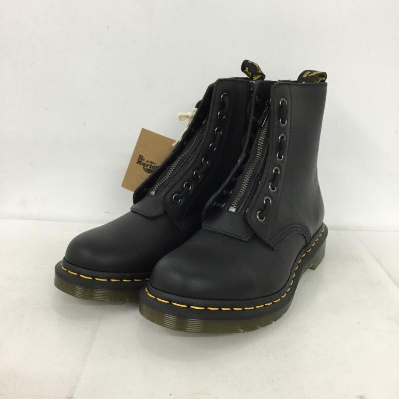 ドクターマーチン Dr.Martens ブーツ ショートブーツ 1460 Pascal Front Zip 8ホール UK7 無地 黒 / ブラック / black メンズ USED 古着 中古 10154474