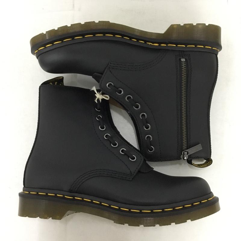 ドクターマーチン Dr.Martens ブーツ ショートブーツ 1460 Pascal Front Zip 8ホール UK7 無地 黒 / ブラック / black メンズ USED 古着 中古 10154474