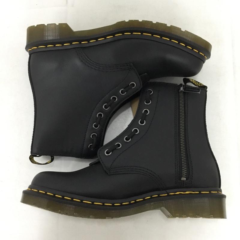 ドクターマーチン Dr.Martens ブーツ ショートブーツ 1460 Pascal Front Zip 8ホール UK7 無地 黒 / ブラック / black メンズ USED 古着 中古 10154474