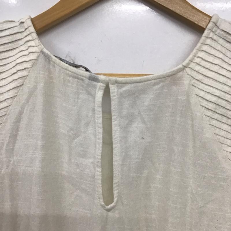 ザラ ZARA ワンピース ロングスカート 長袖ロングワンピース フレアスカート XL  アイボリー / アイボリー / レディース USED 古着 中古 10154476