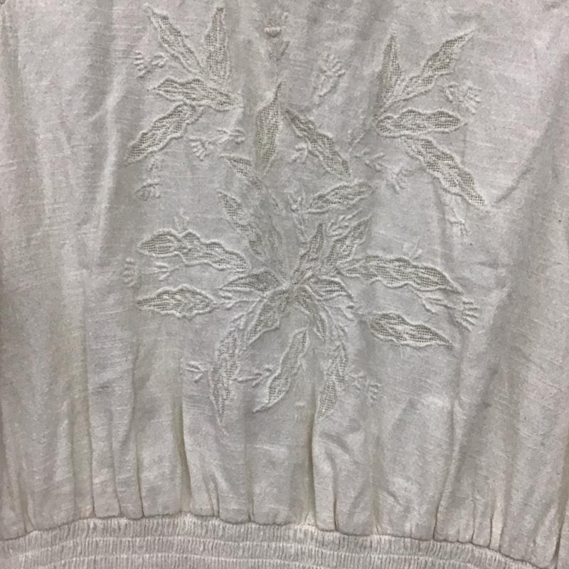 ザラ ZARA ワンピース ロングスカート 長袖ロングワンピース フレアスカート XL  アイボリー / アイボリー / レディース USED 古着 中古 10154476