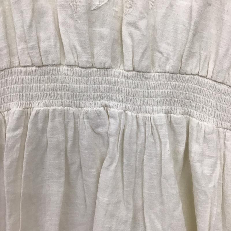 ザラ ZARA ワンピース ロングスカート 長袖ロングワンピース フレアスカート XL  アイボリー / アイボリー / レディース USED 古着 中古 10154476
