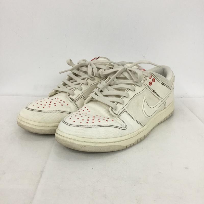 ナイキ NIKE スニーカー スニーカー DV0834-100 DUNK LOW RETRO SE 29cm 29.0cm ロゴ、文字 アイボリー / アイボリー / X 赤 / レッド / red メンズ USED 古着 中古 10154477