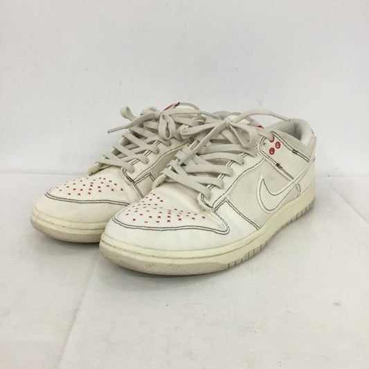 ナイキ NIKE スニーカー スニーカー DV0834-100 DUNK LOW RETRO SE 29cm 29.0cm ロゴ、文字 アイボリー / アイボリー / X 赤 / レッド / red メンズ USED 古着 中古 10154477