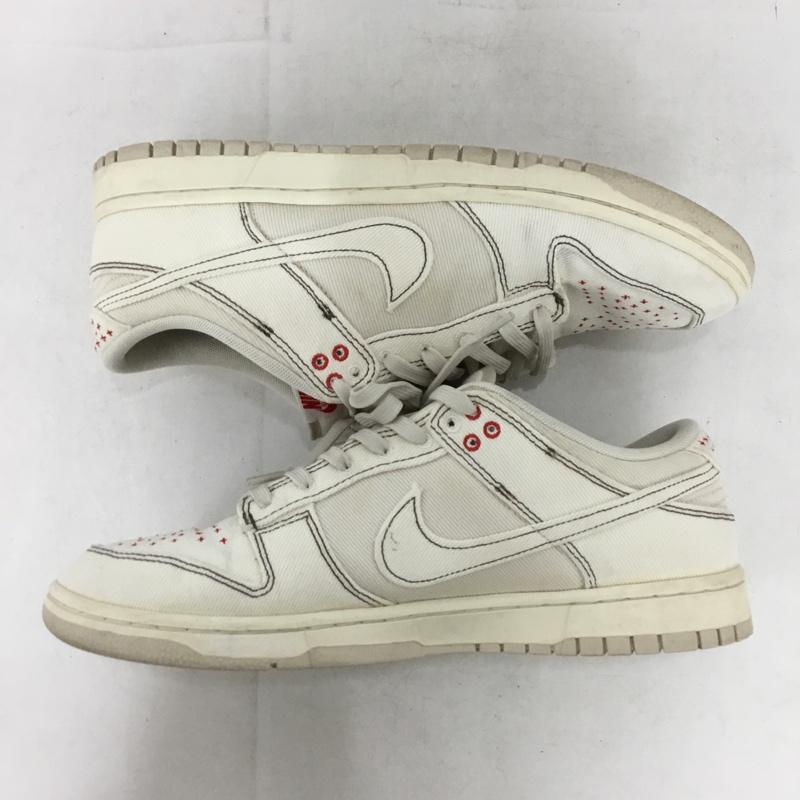 ナイキ NIKE スニーカー スニーカー DV0834-100 DUNK LOW RETRO SE 29cm 29.0cm ロゴ、文字 アイボリー / アイボリー / X 赤 / レッド / red メンズ USED 古着 中古 10154477