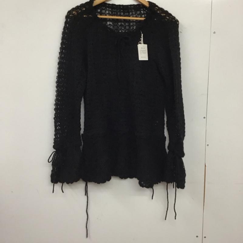 ピンクハウス PINK HOUSE ニット、セーター 長袖 長袖ニット プルオーバーニット 無地 黒 / ブラック / black レディース USED 古着 中古 10154478