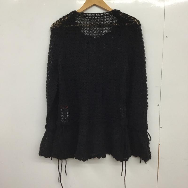 ピンクハウス PINK HOUSE ニット、セーター 長袖 長袖ニット プルオーバーニット 無地 黒 / ブラック / black レディース USED 古着 中古 10154478