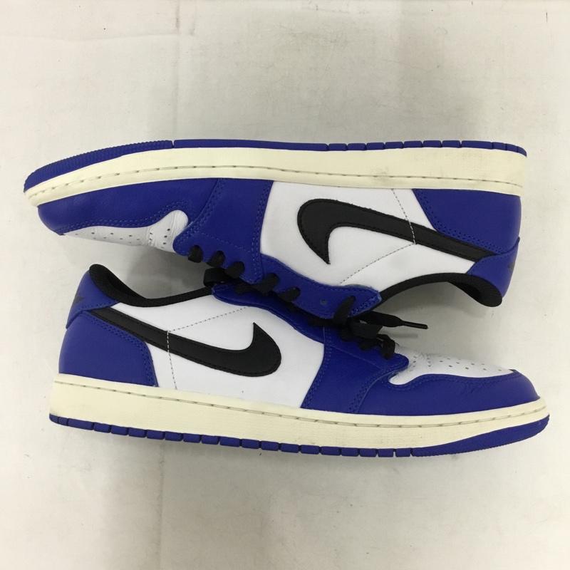 ナイキ NIKE スニーカー スニーカー CZ0790-140 AIR JORDAN 1 RETRO LOW OG 29cm 29.0cm ロゴ、文字 白 / ホワイト / white X 黒 / ブラック / black X 青 / ブルー / blue メンズ USED 古着 中古 10154479