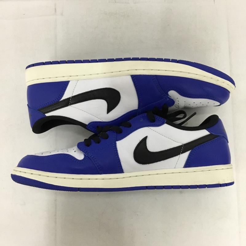 ナイキ NIKE スニーカー スニーカー CZ0790-140 AIR JORDAN 1 RETRO LOW OG 29cm 29.0cm ロゴ、文字 白 / ホワイト / white X 黒 / ブラック / black X 青 / ブルー / blue メンズ USED 古着 中古 10154479