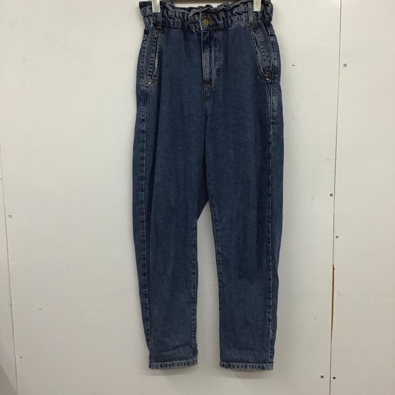 ザラ ZARA パンツ デニム、ジーンズ デニムパンツ ワイドパンツ カジュアルパンツ 36 無地 インディゴ / インディゴ / Indigo レディース USED 古着 中古 10154480