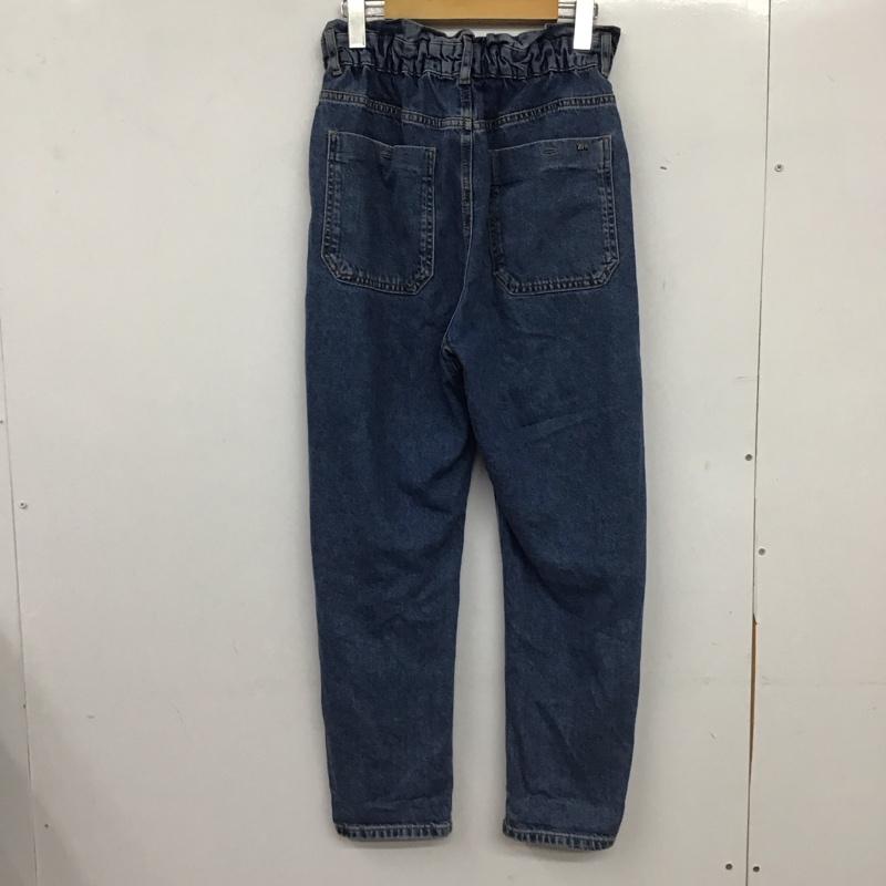 ザラ ZARA パンツ デニム、ジーンズ デニムパンツ ワイドパンツ カジュアルパンツ 36 無地 インディゴ / インディゴ / Indigo レディース USED 古着 中古 10154480