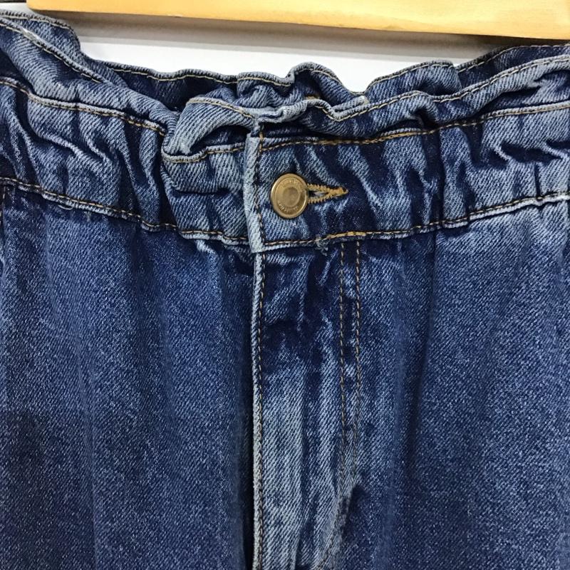 ザラ ZARA パンツ デニム、ジーンズ デニムパンツ ワイドパンツ カジュアルパンツ 36 無地 インディゴ / インディゴ / Indigo レディース USED 古着 中古 10154480