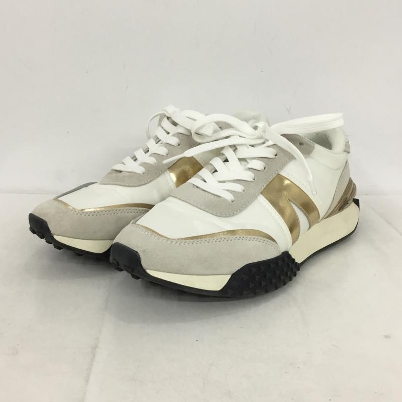 ラコステ LACOSTE スニーカー スニーカー 36111 0122 UK8 US：9 ロゴ、文字 白 / ホワイト / white X 金 / ゴールド / gold color メンズ USED 古着 中古 10154481