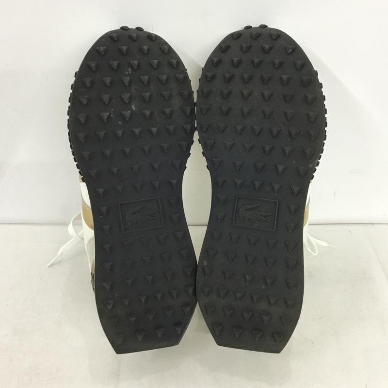 ラコステ LACOSTE スニーカー スニーカー 36111 0122 UK8 US：9 ロゴ、文字 白 / ホワイト / white X 金 / ゴールド / gold color メンズ USED 古着 中古 10154481