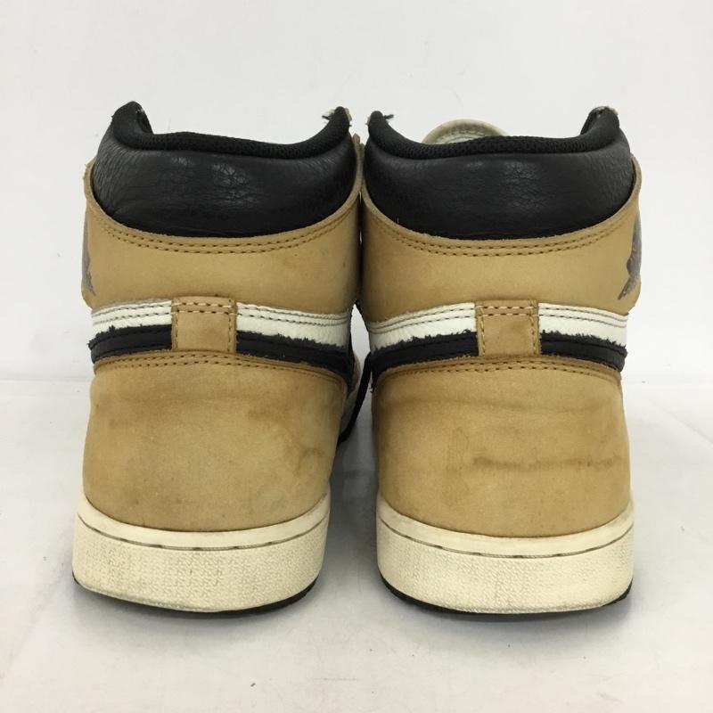 ナイキ NIKE スニーカー スニーカー 555088-700 AIR JORDAN 1 RETRO HIGH OG ROOKIE OF THE YEAR 29cm 29.0cm ロゴ、文字 白 / ホワイト / white X 黒 / ブラック / black X ベージュ / ベージュ / beige メンズ USED 古着 中古 10154486