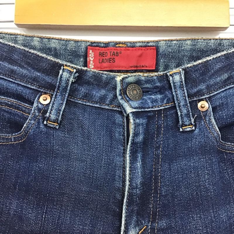 リーバイス Levi s パンツ デニム、ジーンズ デニムパンツ スリムパンツ カジュアルパンツ ストレッチパンツ 29インチ 無地 インディゴ / インディゴ / Indigo レディース USED 古着 中古 10154489