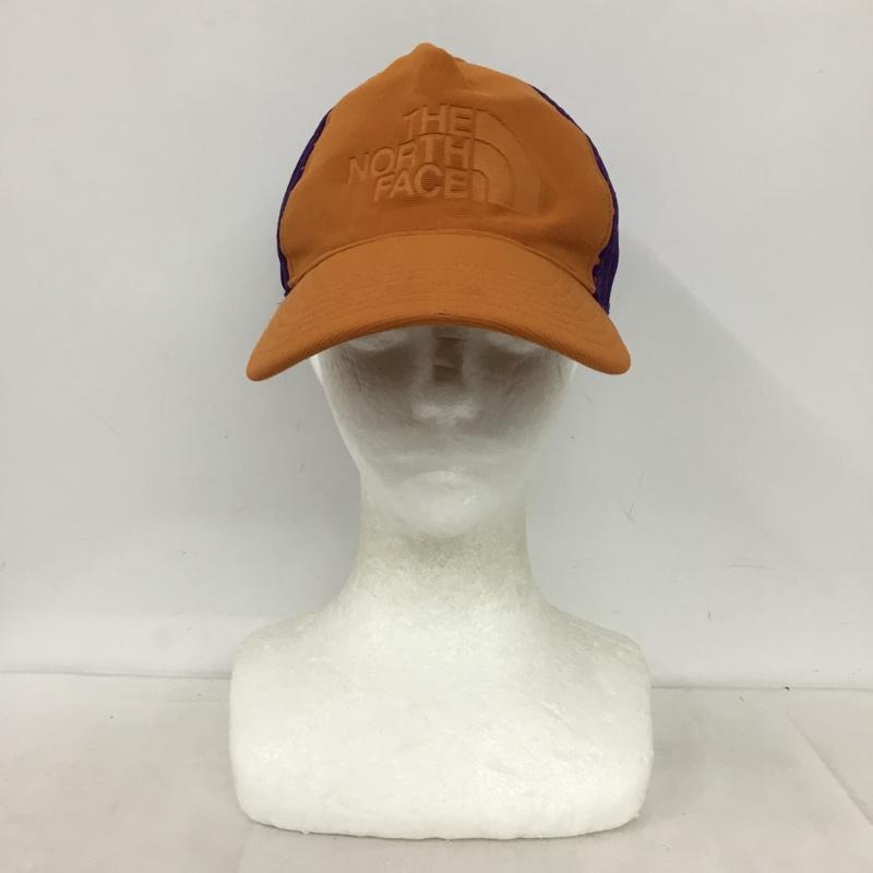 ザノースフェイス THE NORTH FACE 帽子 キャップ NN80512 メッシュキャップ ロゴ、文字 橙 / オレンジ / orange X 紫 / パープル / purple メンズ USED 古着 中古 10154494