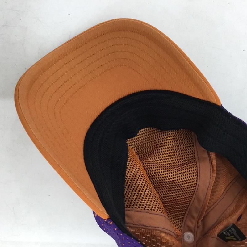 ザノースフェイス THE NORTH FACE 帽子 キャップ NN80512 メッシュキャップ ロゴ、文字 橙 / オレンジ / orange X 紫 / パープル / purple メンズ USED 古着 中古 10154494