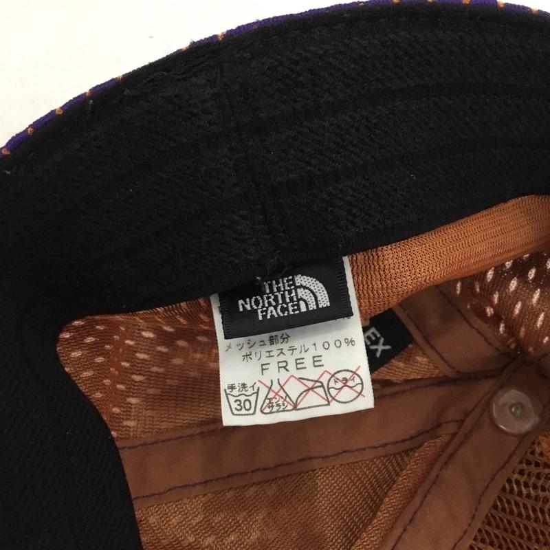 ザノースフェイス THE NORTH FACE 帽子 キャップ NN80512 メッシュキャップ ロゴ、文字 橙 / オレンジ / orange X 紫 / パープル / purple メンズ USED 古着 中古 10154494