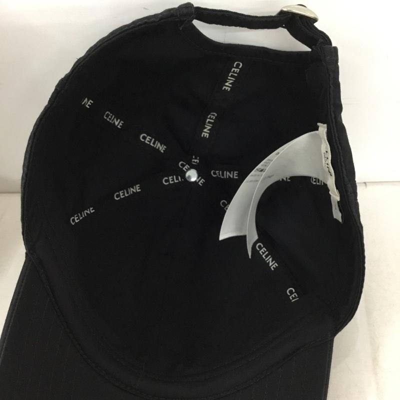 セリーヌ CELINE 帽子 キャップ 2AUY8969P.38NO イニシャル ベースボールキャップ ロゴ、文字 黒 / ブラック / black メンズ USED 古着 中古 10154495
