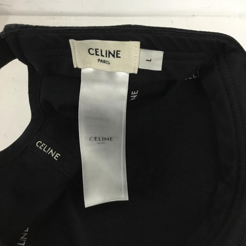 セリーヌ CELINE 帽子 キャップ 2AUY8969P.38NO イニシャル ベースボールキャップ ロゴ、文字 黒 / ブラック / black メンズ USED 古着 中古 10154495