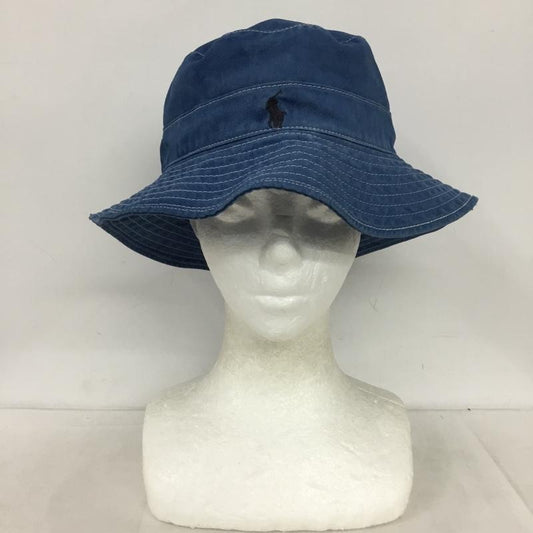 ポロゴルフラルフローレン POLOGOLF 帽子 ハット バケットハット バケハ ワンポイント 青 / ブルー / blue メンズ USED 古着 中古 10154496