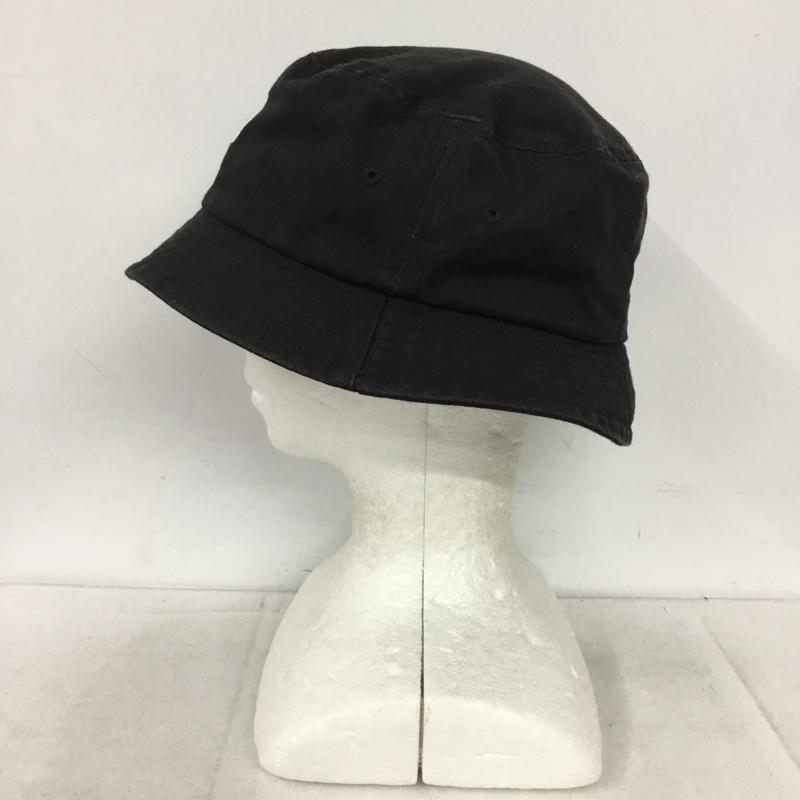 ステューシー STUSSY 帽子 ハット バケットハット バケハ コットン ロゴ、文字 黒 / ブラック / black メンズ USED 古着 中古 10154497