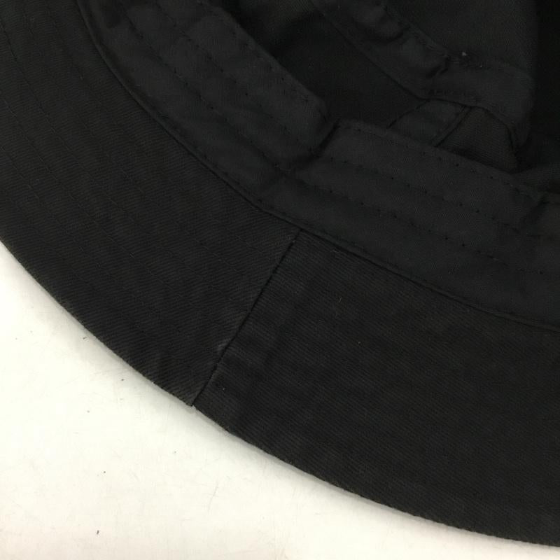 ステューシー STUSSY 帽子 ハット バケットハット バケハ コットン ロゴ、文字 黒 / ブラック / black メンズ USED 古着 中古 10154497