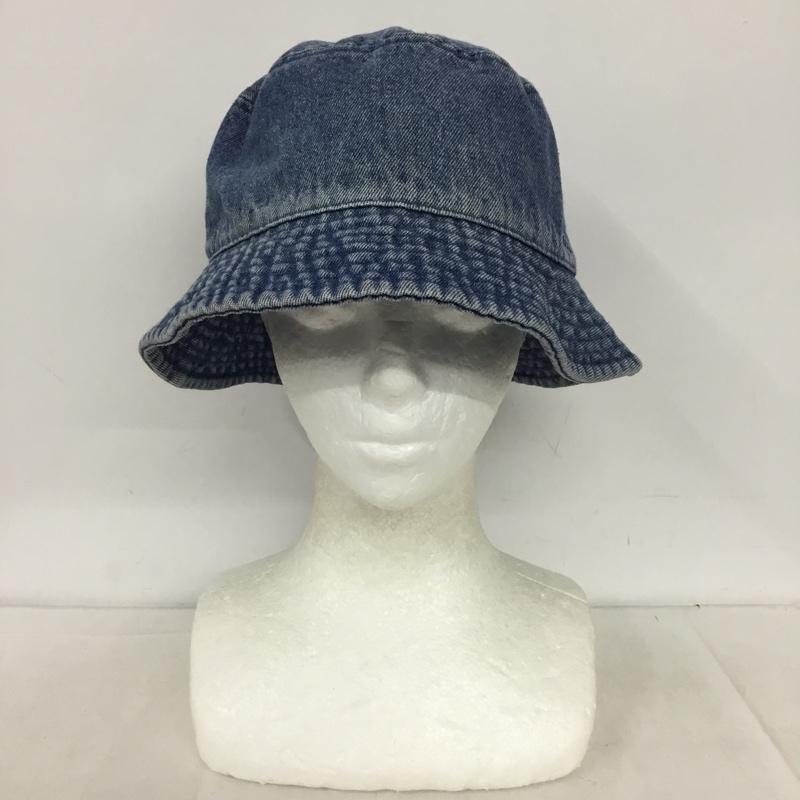 ニューハッタン newhattan 帽子 ハット デニム バケットハット 無地 青 / ブルー / blue メンズ USED 古着 中古 10154498
