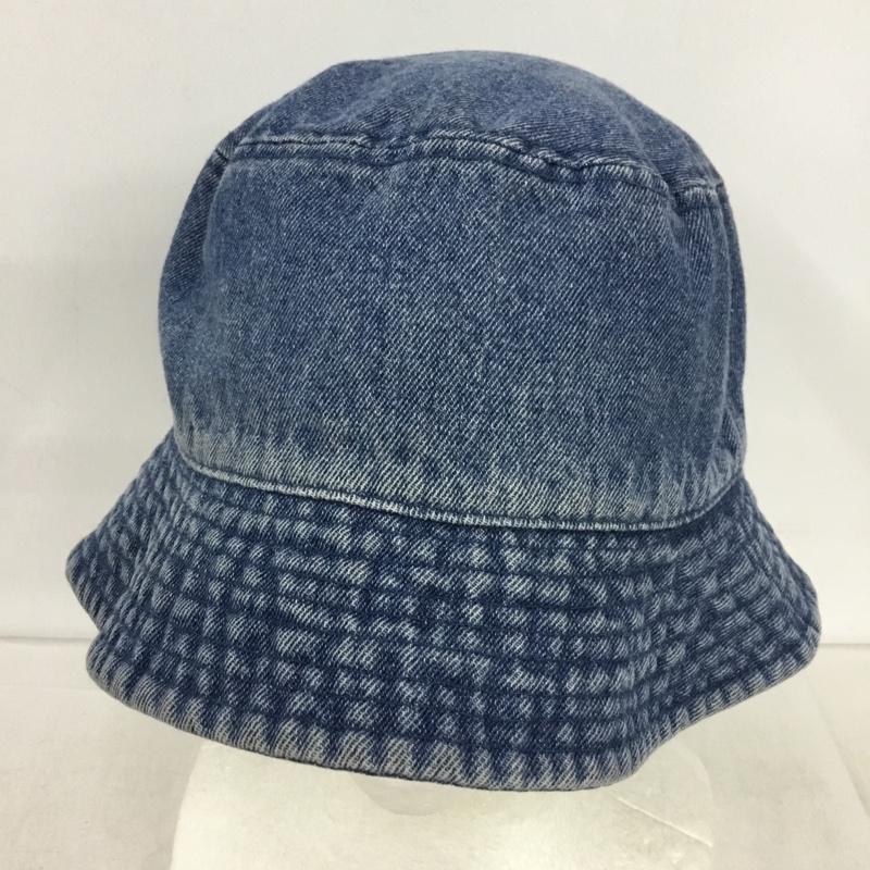 ニューハッタン newhattan 帽子 ハット デニム バケットハット 無地 青 / ブルー / blue メンズ USED 古着 中古 10154498