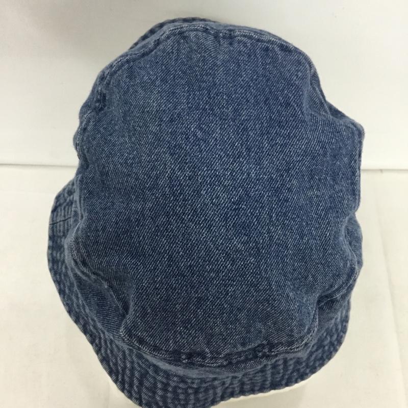 ニューハッタン newhattan 帽子 ハット デニム バケットハット 無地 青 / ブルー / blue メンズ USED 古着 中古 10154498