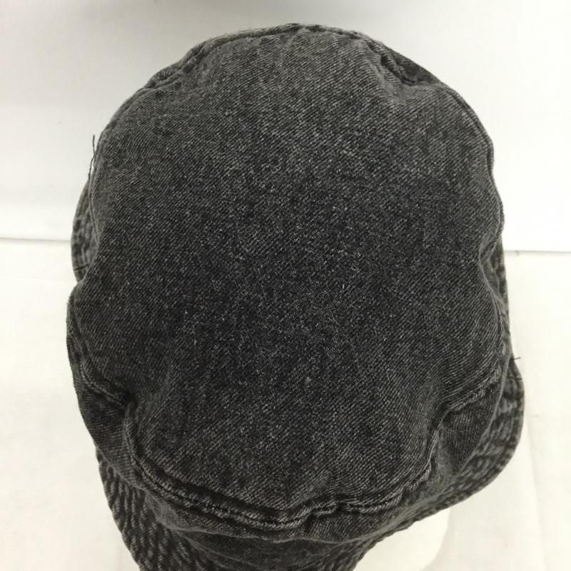 ニューハッタン newhattan 帽子 ハット デニム バケットハット 無地 黒 / ブラック / black メンズ USED 古着 中古 10154499