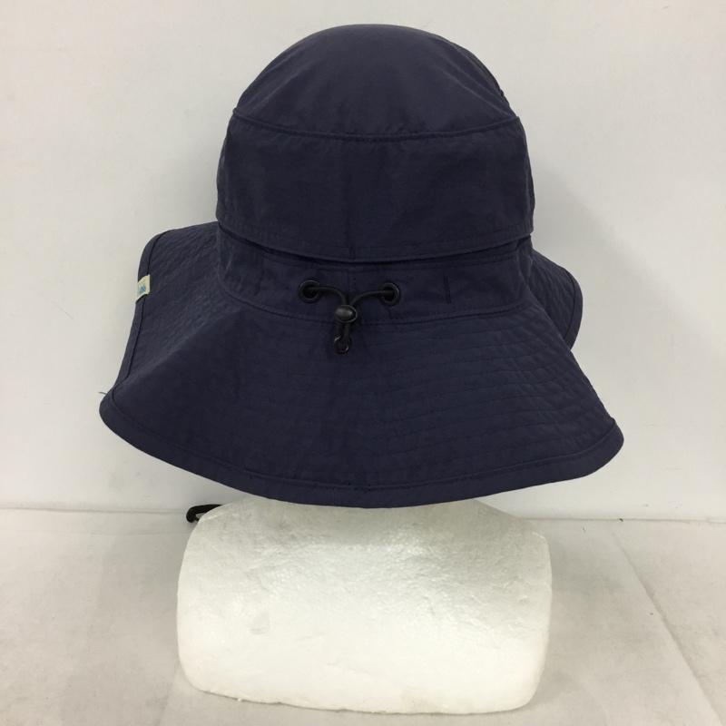 カリマー Karrimor 帽子 ハット 5H02UBJ2 トレッキングハット アウトドアハット ロゴ、文字 紺 / ネイビー / navy メンズ USED 古着 中古 10154500