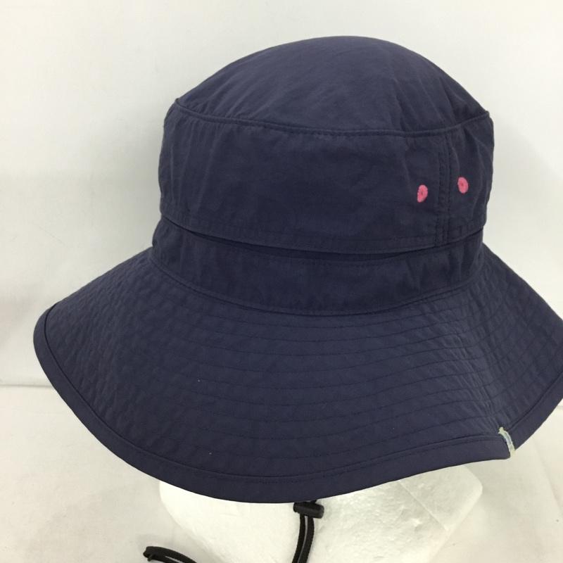 カリマー Karrimor 帽子 ハット 5H02UBJ2 トレッキングハット アウトドアハット ロゴ、文字 紺 / ネイビー / navy メンズ USED 古着 中古 10154500