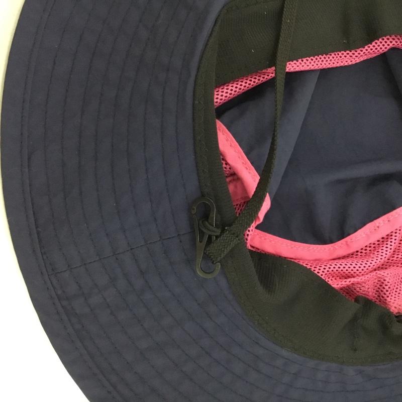 カリマー Karrimor 帽子 ハット 5H02UBJ2 トレッキングハット アウトドアハット ロゴ、文字 紺 / ネイビー / navy メンズ USED 古着 中古 10154500