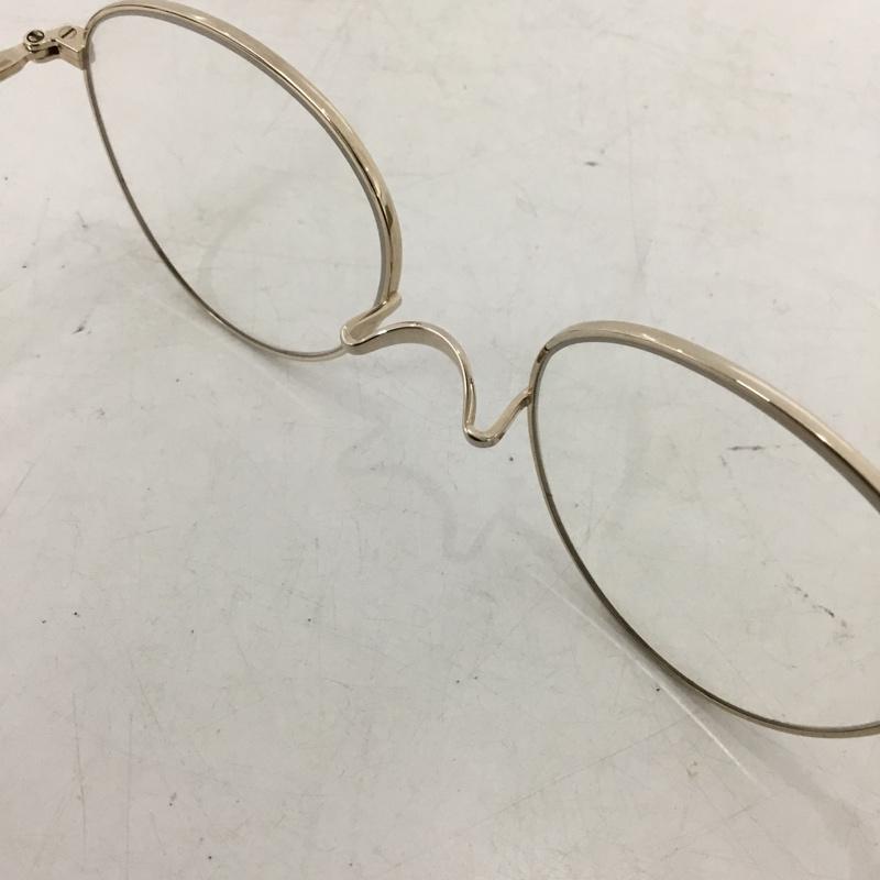 オリバー・ゴールドスミス Oliver Goldsmith めがね・サングラス めがね RIPON メタルフレーム 伊達メガネ 無地 金 / ゴールド / gold color メンズ USED 古着 中古 10154501