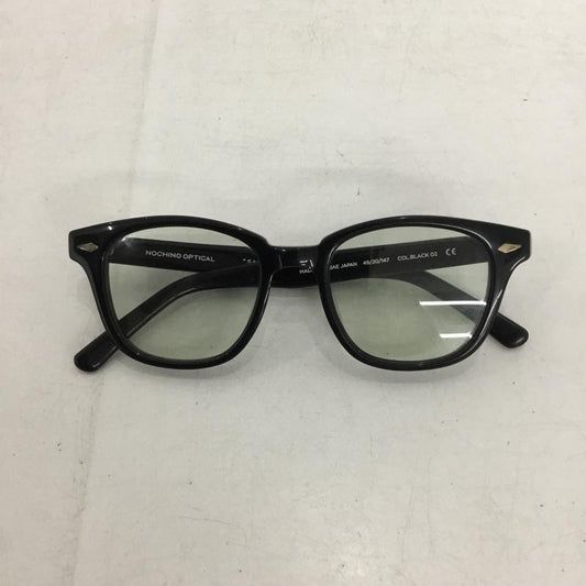 古着 USED めがね・サングラス めがね NOCHINO OPTICAL SANSUI ワンポイント 黒 / ブラック / black メンズ USED 古着 中古 10154503