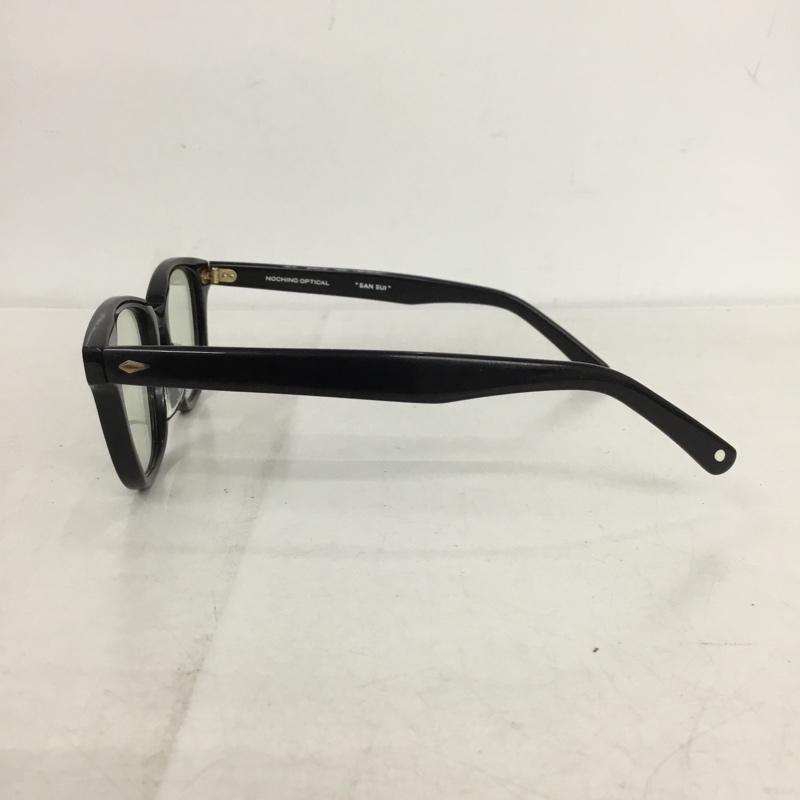 古着 USED めがね・サングラス めがね NOCHINO OPTICAL SANSUI ワンポイント 黒 / ブラック / black メンズ USED 古着 中古 10154503
