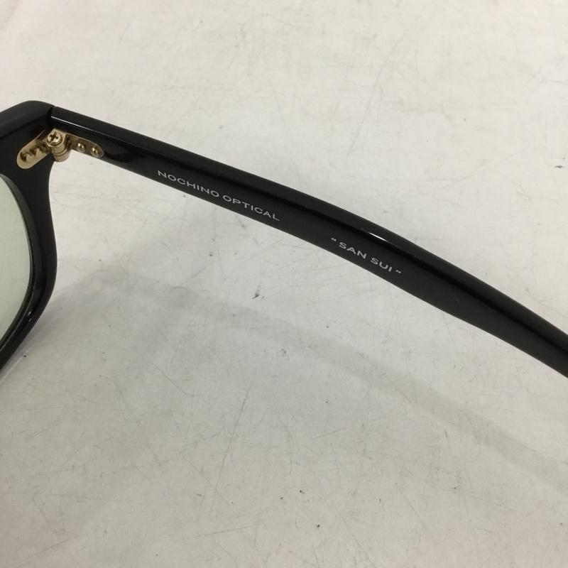 古着 USED めがね・サングラス めがね NOCHINO OPTICAL SANSUI ワンポイント 黒 / ブラック / black メンズ USED 古着 中古 10154503