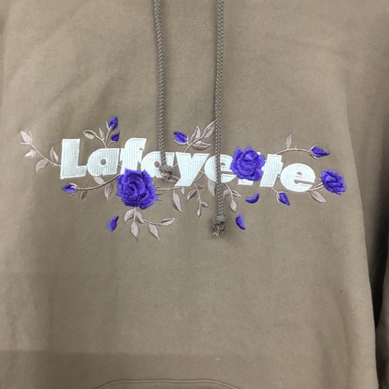 ラファイエット Lafayette パーカー 長袖 LE210501 ROSE LOGO US COTTON HOODED SWEATSHIRT 裏起毛 L ロゴ、文字 茶 / ブラウン / brown メンズ USED 古着 中古 10154509