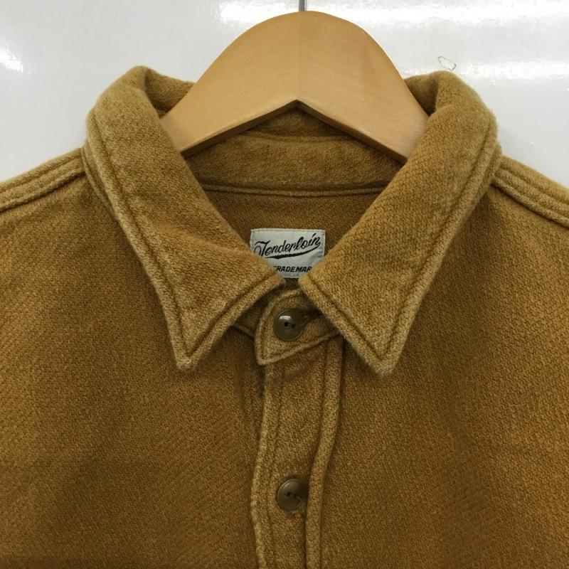 テンダーロイン TENDERLOIN シャツ、ブラウス 長袖 ワークシャツ XS 無地 キャメル / キャメル / メンズ USED 古着 中古 10154511