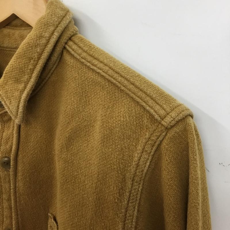 テンダーロイン TENDERLOIN シャツ、ブラウス 長袖 ワークシャツ XS 無地 キャメル / キャメル / メンズ USED 古着 中古 10154511