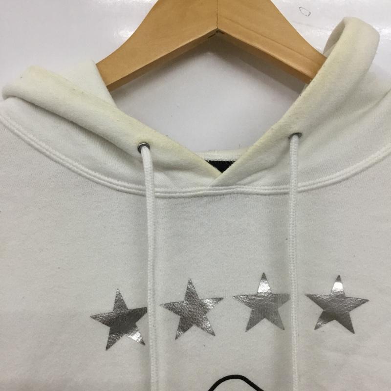 エフシーレアルブリストル F.C.Real Bristol パーカー 長袖 FCRB-189059 EMBLEM PULLOVER HOODY L ロゴ、文字 白 / ホワイト / white メンズ USED 古着 中古 10154514