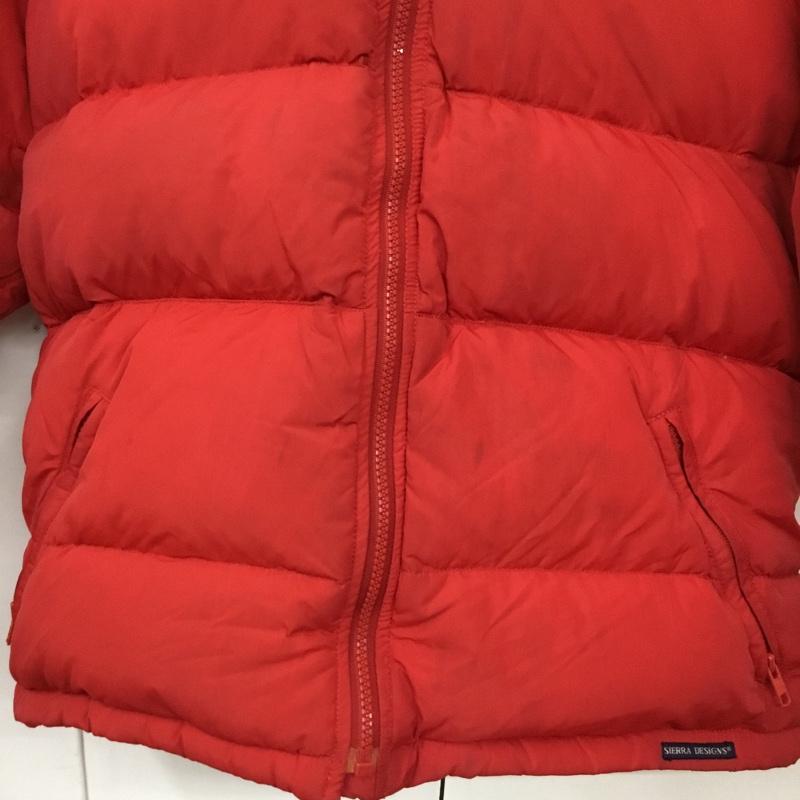 シェラデザイン SIERRA DESIGNS ジャケット、上着 ダウンジャケット M ワンポイント 赤 / レッド / red メンズ USED 古着 中古 10154521