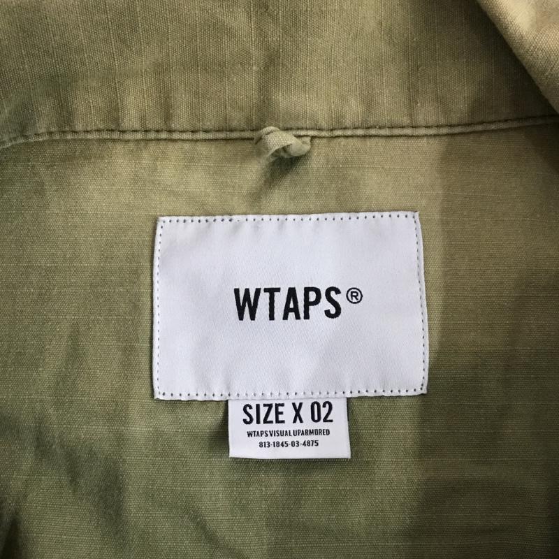 ダブルタップス WTAPS シャツ、ブラウス 長袖 192BRDT-SHM02 ミリタリーシャツ ワークシャツ ロゴ、文字 カーキ / カーキ / khaki メンズ USED 古着 中古 10154522