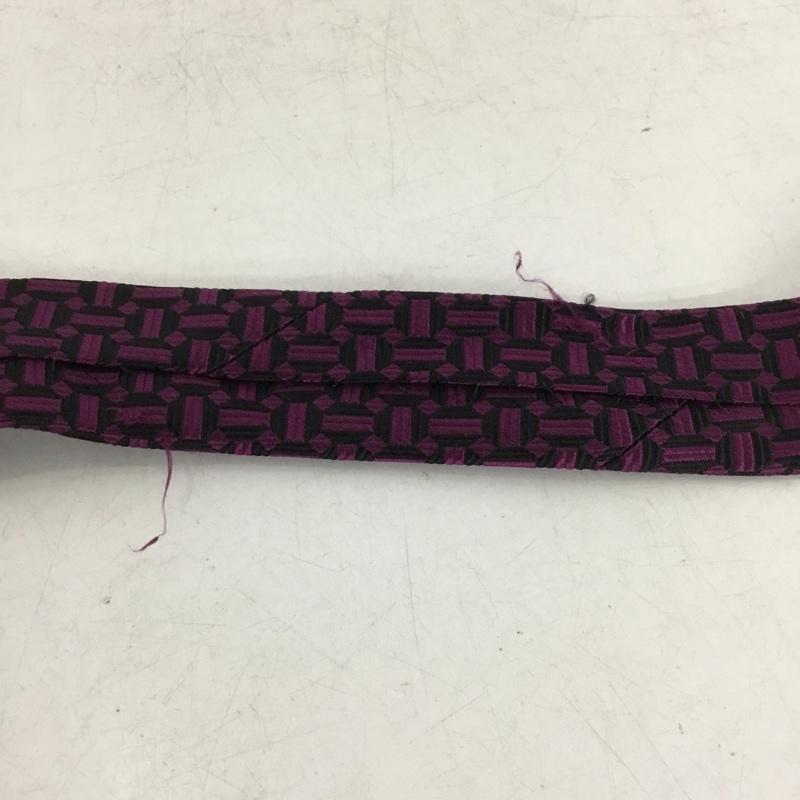 バーバリーロンドン Burberry London ネクタイ ネクタイ シルク 総柄 黒 / ブラック / black X 紫 / パープル / purple メンズ USED 古着 中古 10154538