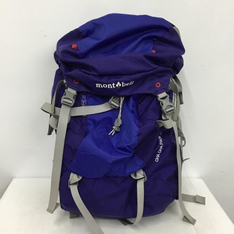 モンベル mont-bell リュックサック、デイパック リュックサック、デイバッグ CHA CHA PACK 30 チャチャパック 30 アウトドアリュック 登山リュック ロゴ、文字 青 / ブルー / blue メンズ USED 古着 中古 10154541