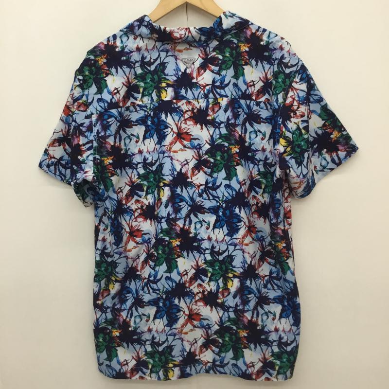 コロンビア Columbia シャツ、ブラウス 半袖 Columbia Keawaka SS Shirt ブルー PM7236 L 花柄 青 / ブルー / blue メンズ USED 古着 中古 10154543